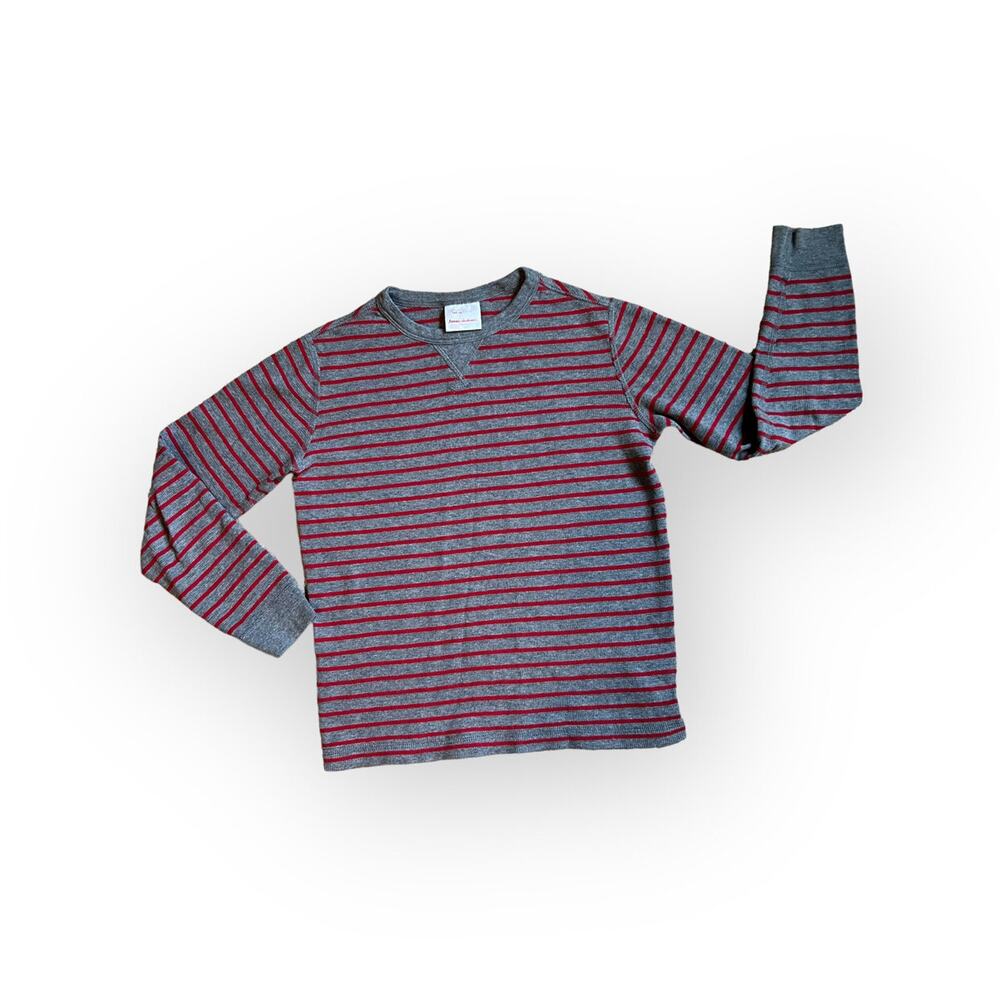 Hanna Andersson Boys Striped Thermal Long Sleeve